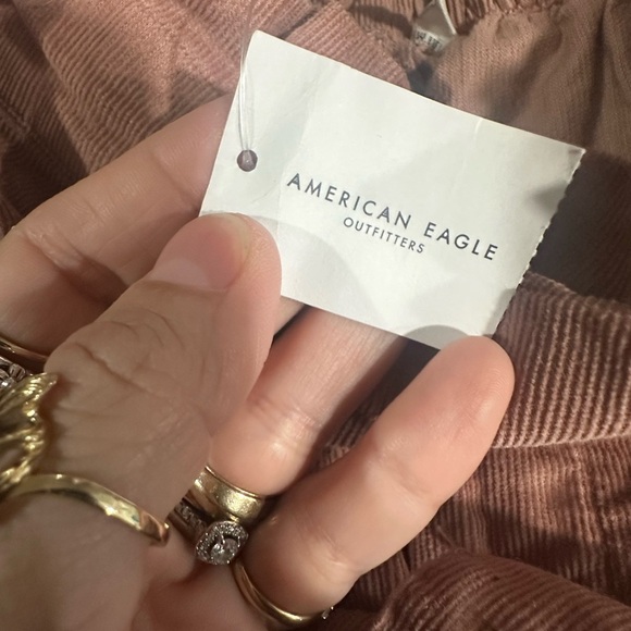 AE High-Waisted Belted Paper Bag Wide Leg Pant Size Medium NWT - Picture 4 of 5